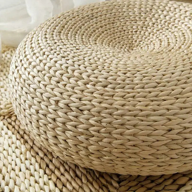 ATELIER-TIBET — Coussin Tatami Japonais avec Structure Métallique | Assise Zen Artisanale