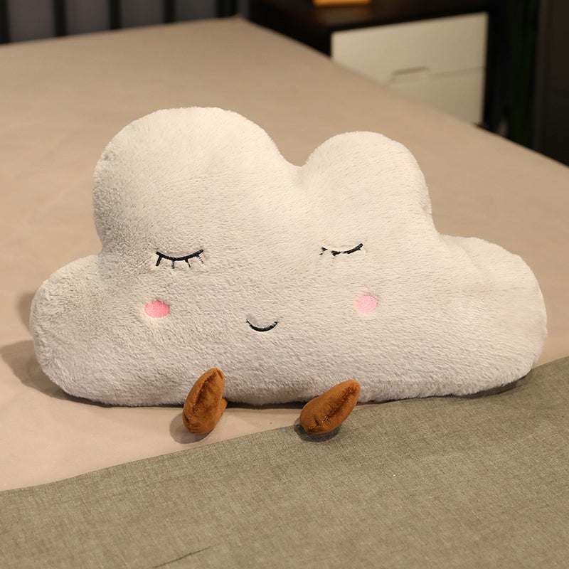 ATELIER-TIBET – Coussin Nuage Kawaii Japonais en Tissu Doux – 55 × 32 cm