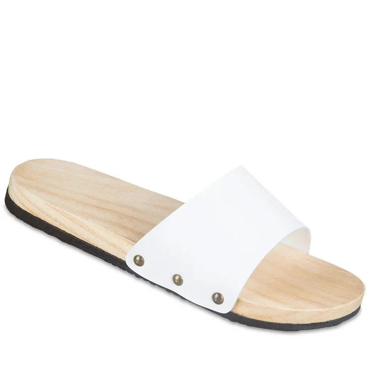 ATELIER-TIBET – Sabot Geta Moderne en Bois & Cuir PU