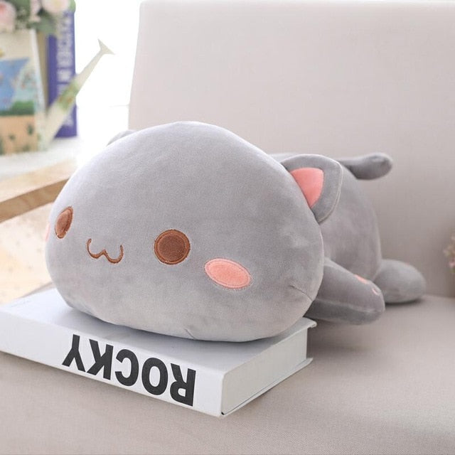 ATELIER-TIBET – Coussin Chat Kawaii Japonais en Tissu Doux –  65 cm