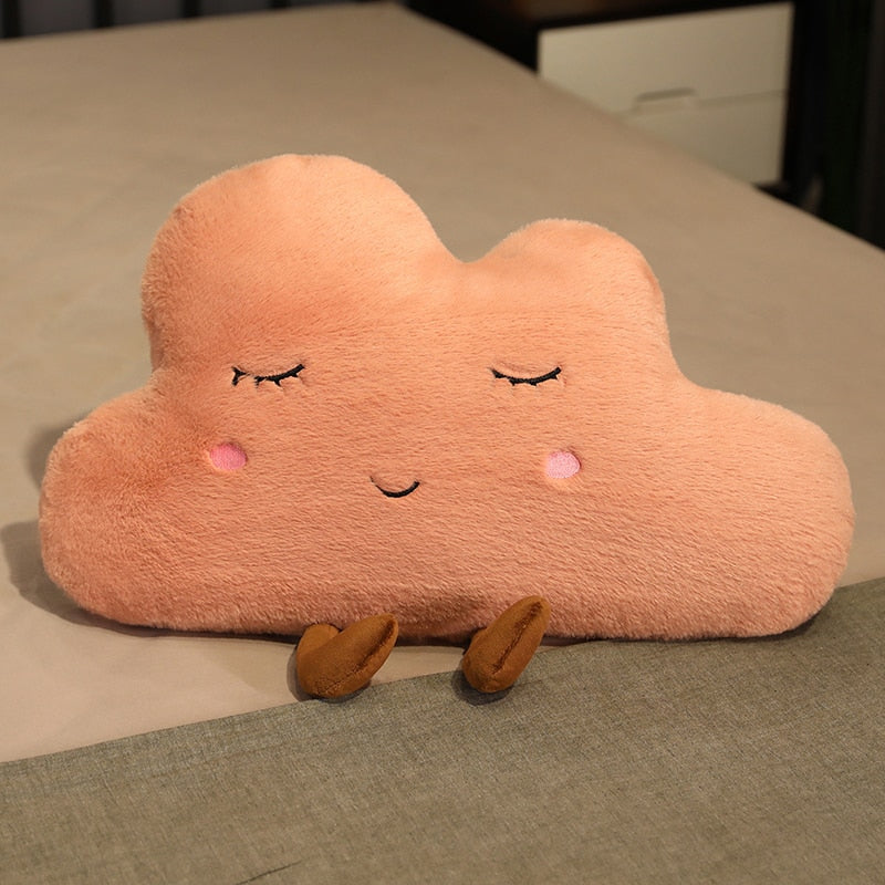 ATELIER-TIBET – Coussin Nuage Kawaii Japonais en Tissu Doux – 55 × 32 cm