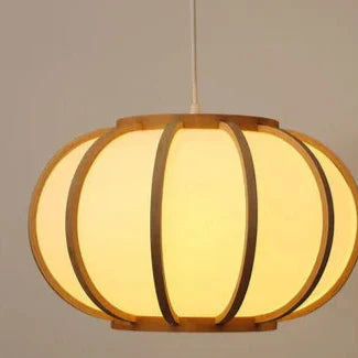 ATELIER-TIBET – Lampe Japonaise Suspension en Bois et Bambou