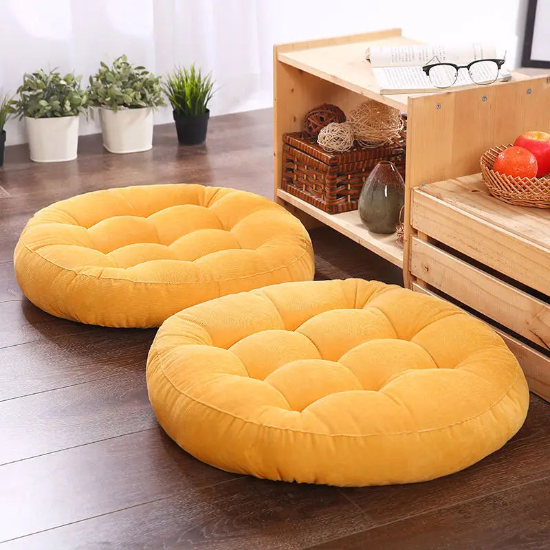 ATELIER-TIBET — Coussin Japonais de Sol Rond 55 cm | Confort Zen & Design Épuré
