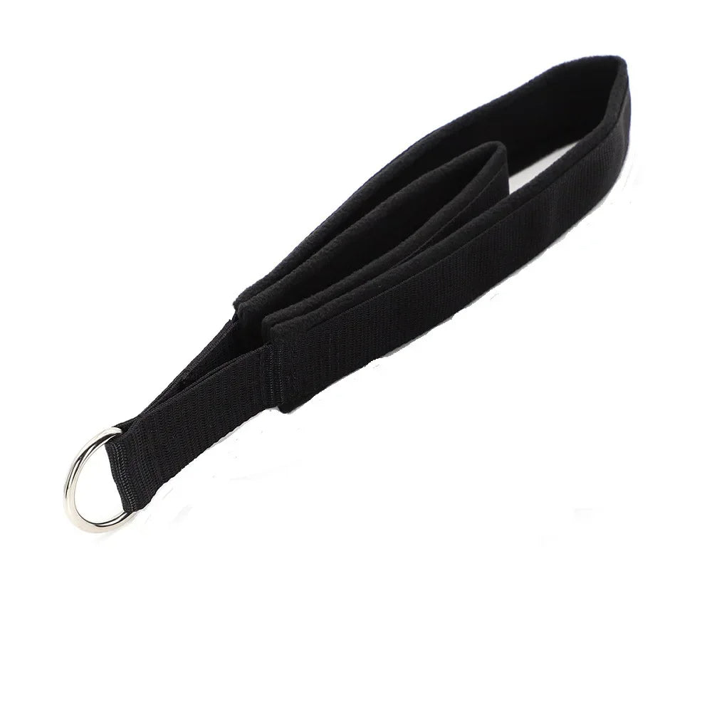 ATELIER-TIBET – Sangle Élastique de Yoga Noire en Polyester & Coton