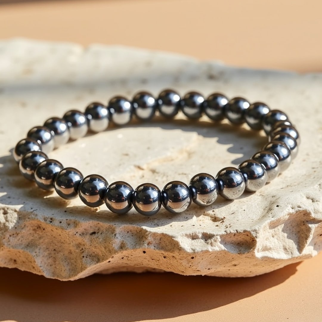 ATELIER-TIBET – Bracelet Force d'Énergie en Hématite