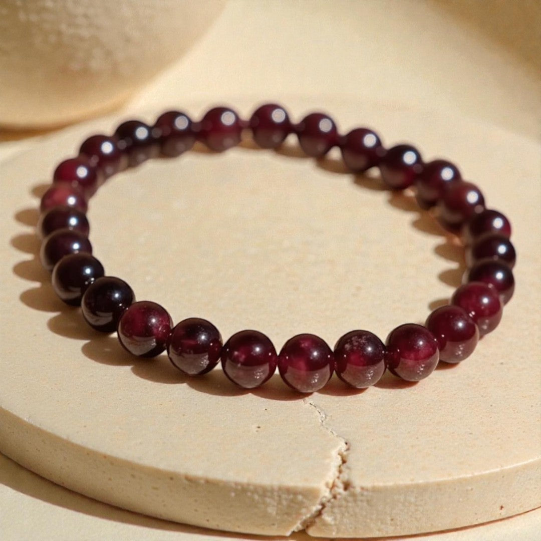 ATELIER-TIBET – Bracelet Force de Vie en Grenat Almandin