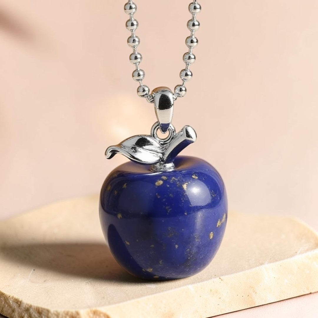 ATELIER-TIBET – Pendentif Pomme en Pierre Naturelle