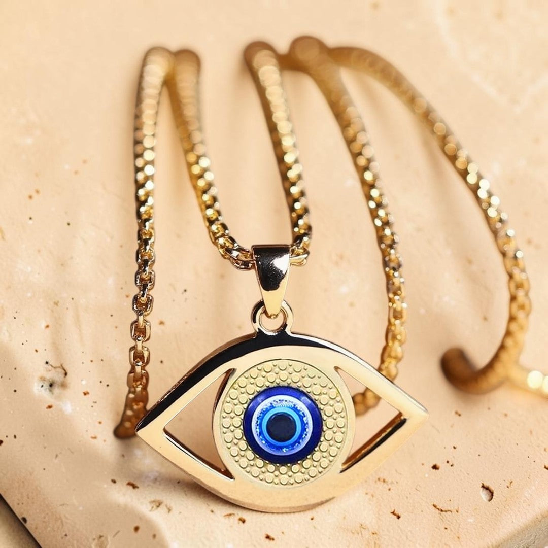 ATELIER-TIBET – Pendentif Oeil Bleu - Protection du Mauvais Oeil