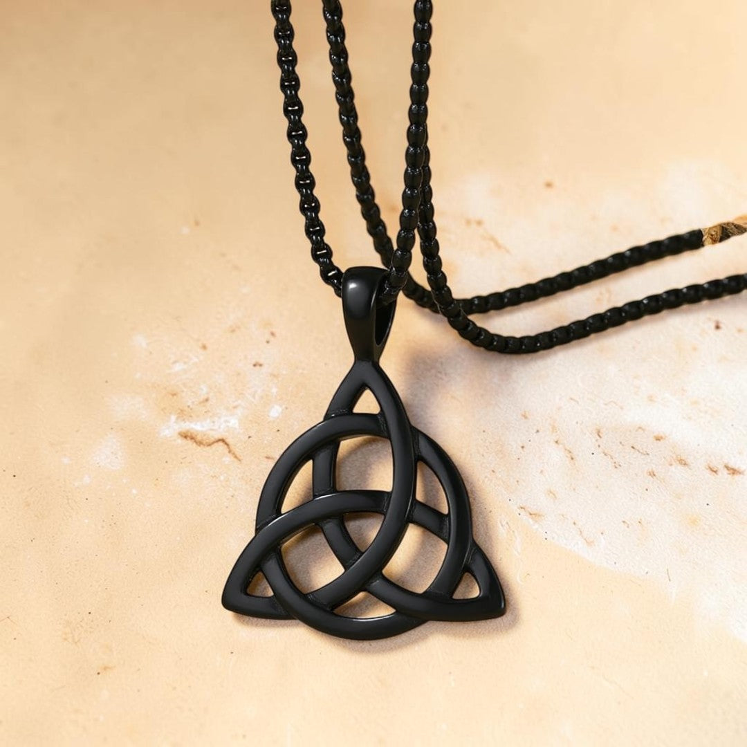ATELIER-TIBET – Pendentif Triquetra en Acier Inoxydable