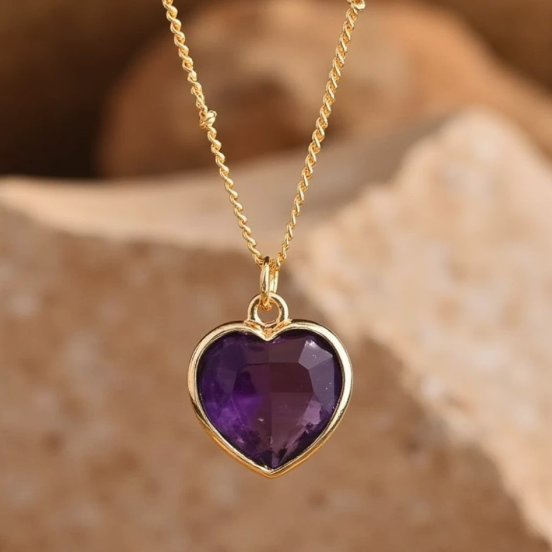 ATELIER-TIBET – Pendentif Coeur en Pierre Naturelle