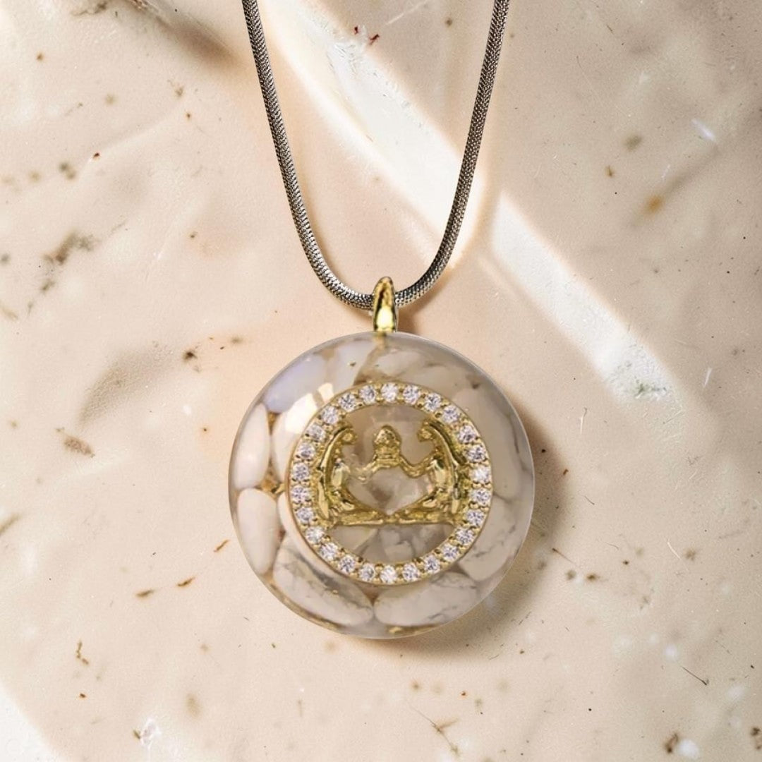 ATELIER-TIBET – Pendentif Orgonite Signe Astrologique en Pierre Naturelle