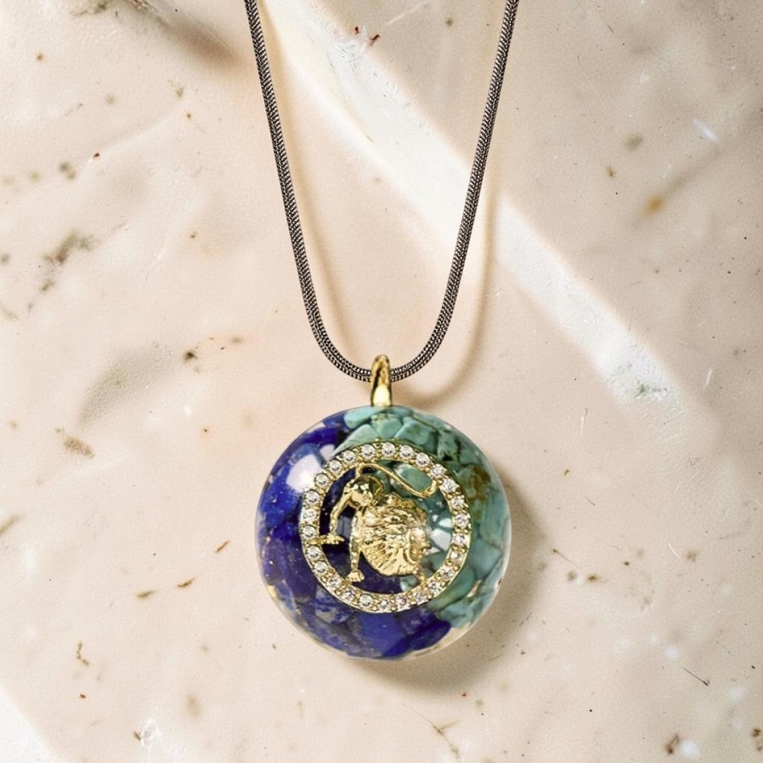 ATELIER-TIBET – Pendentif Orgonite Signe Astrologique en Pierre Naturelle
