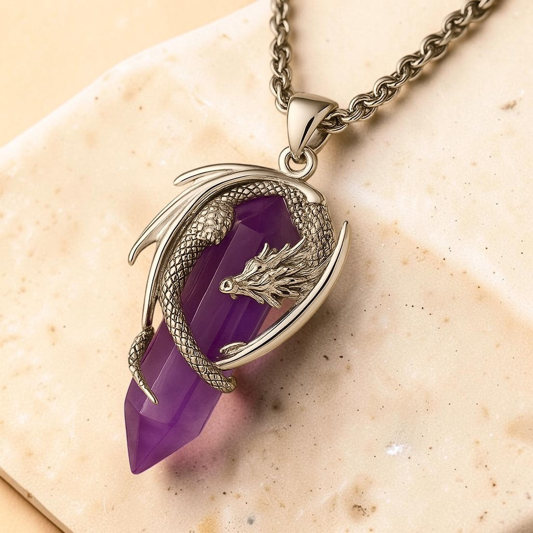 ATELIER-TIBET – Pendentif Dragon en Pierre Naturelle