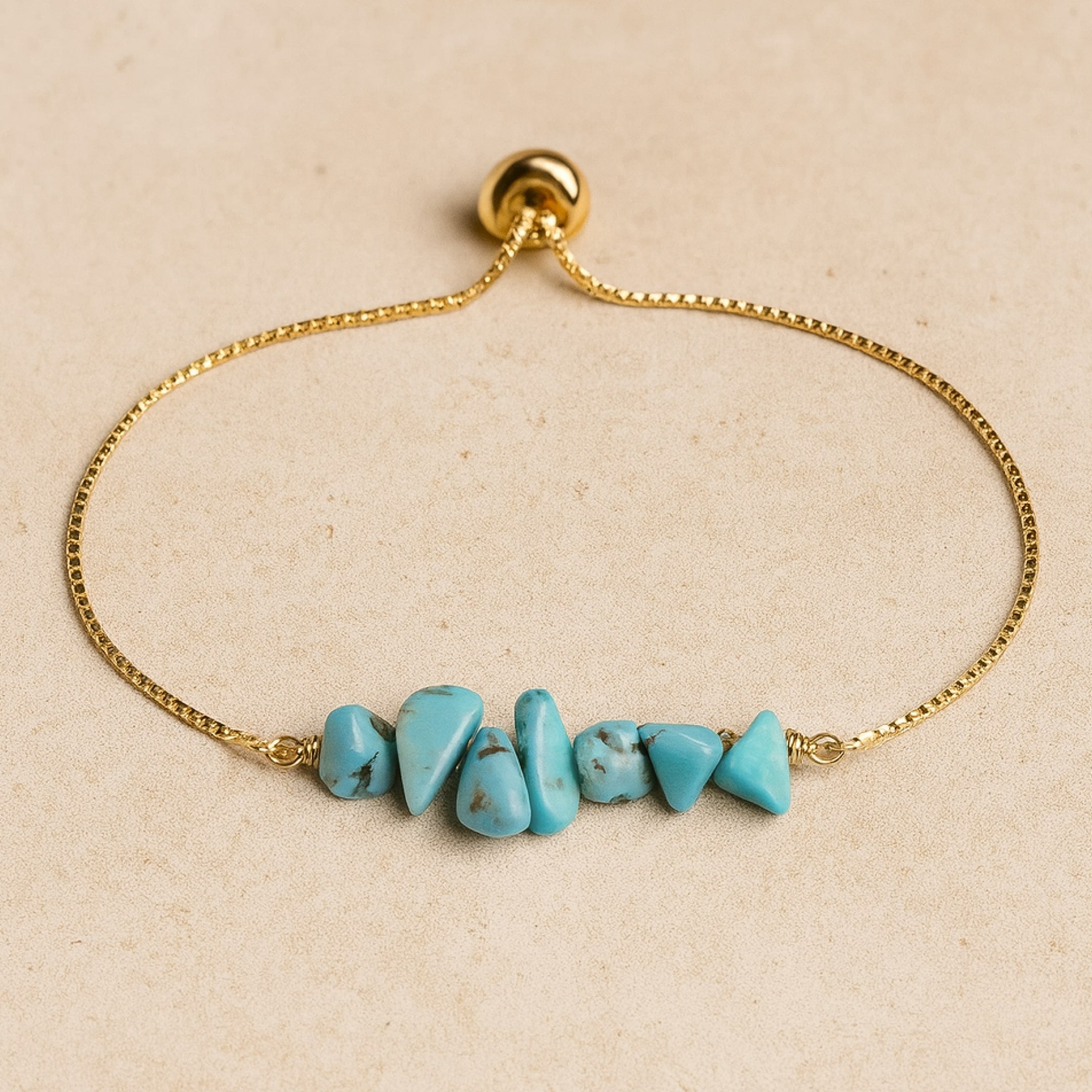 ATELIER-TIBET – Bracelet Fin en Pierres Irrégulières Naturelles