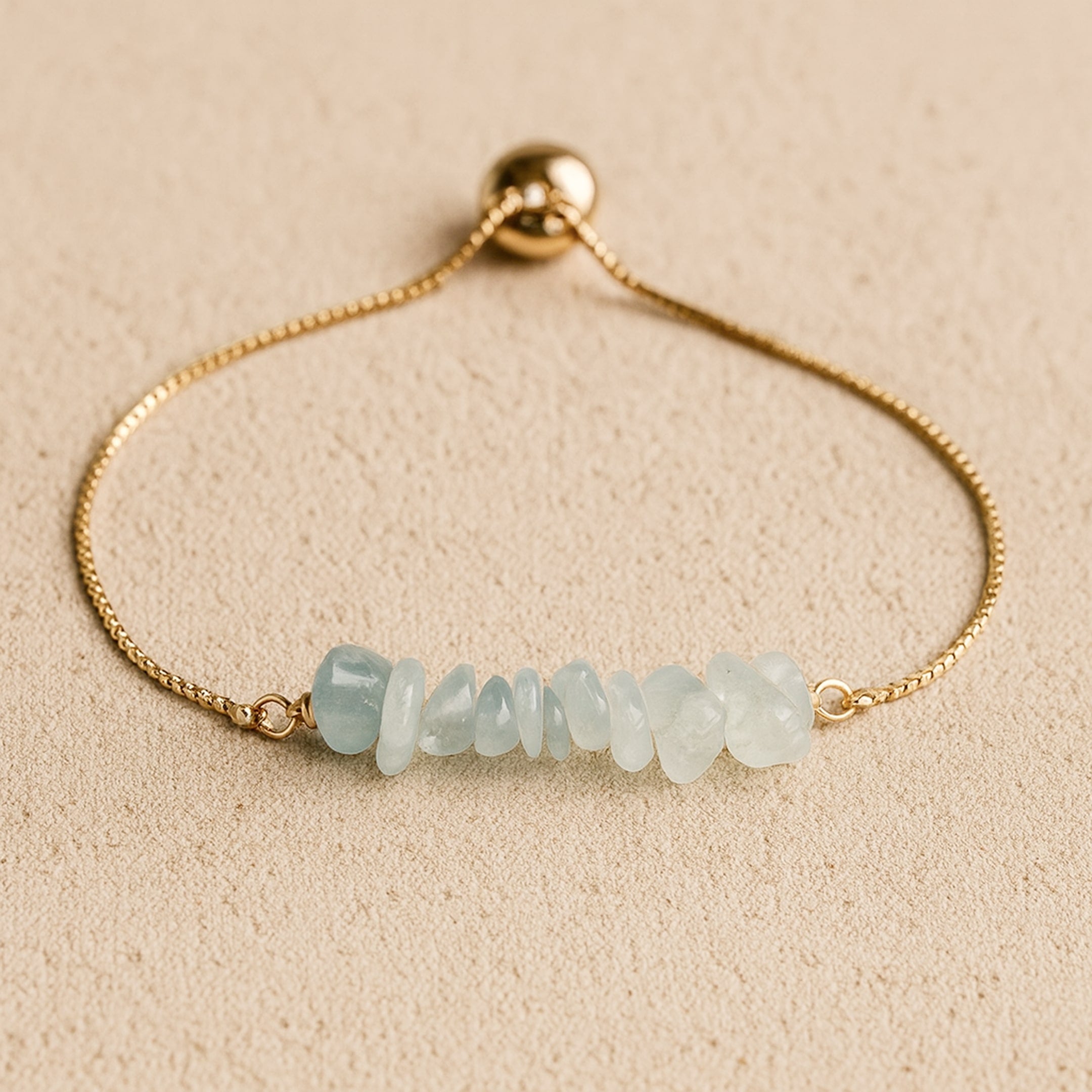 ATELIER-TIBET – Bracelet Fin en Pierres Irrégulières Naturelles