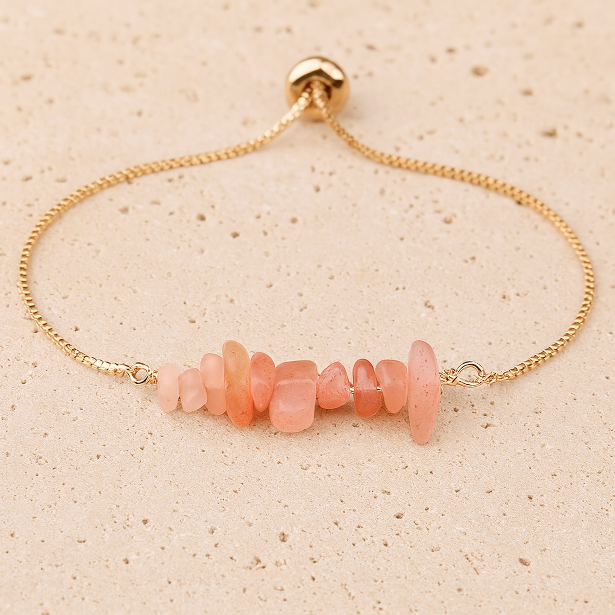 ATELIER-TIBET – Bracelet Fin en Pierres Irrégulières Naturelles