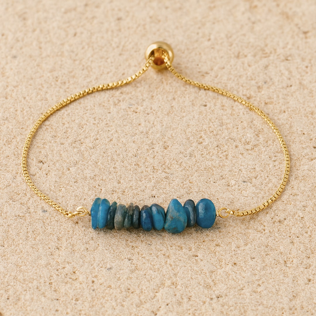 ATELIER-TIBET – Bracelet Fin en Pierres Irrégulières Naturelles