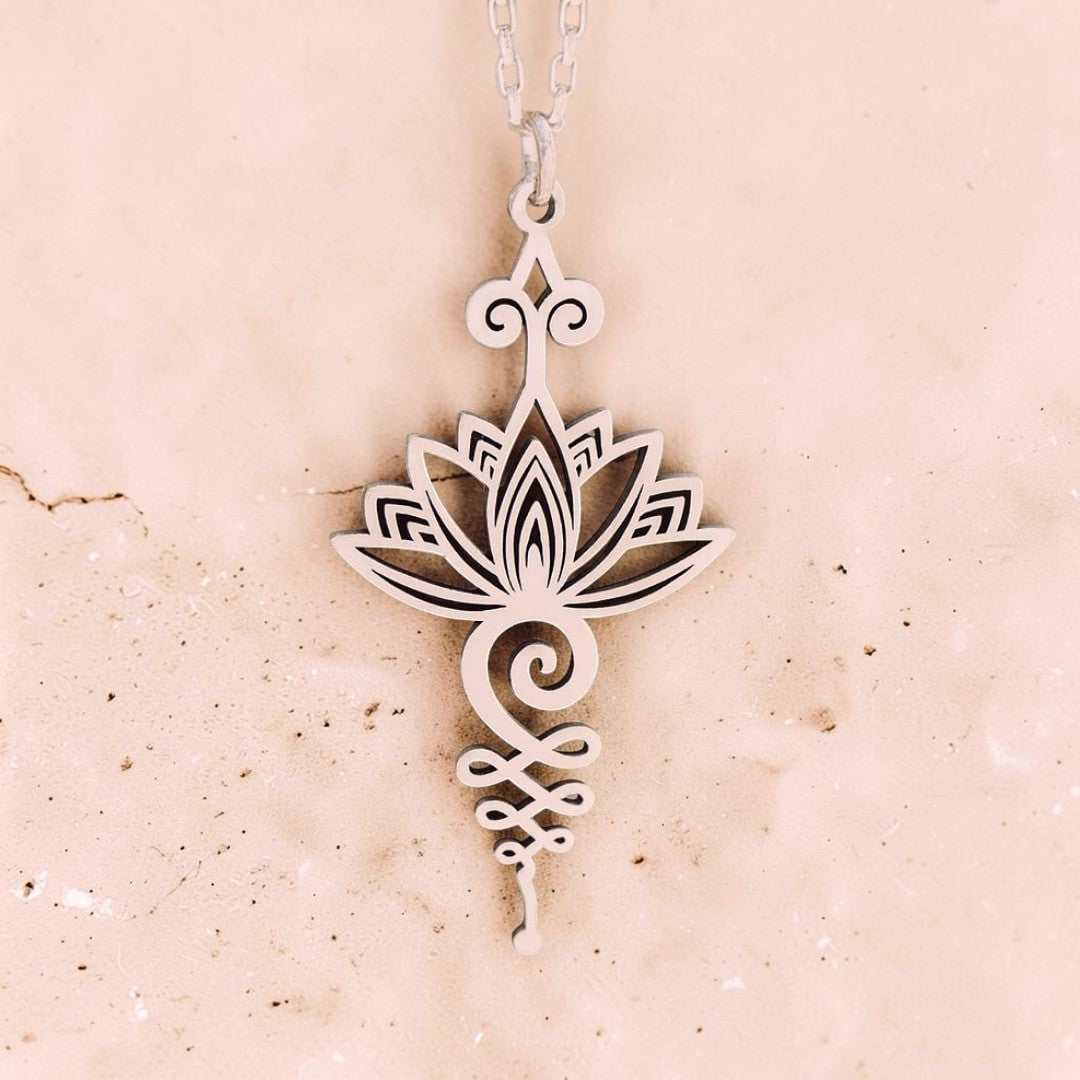 ATELIER-TIBET – Pendentif Lotus Unalome