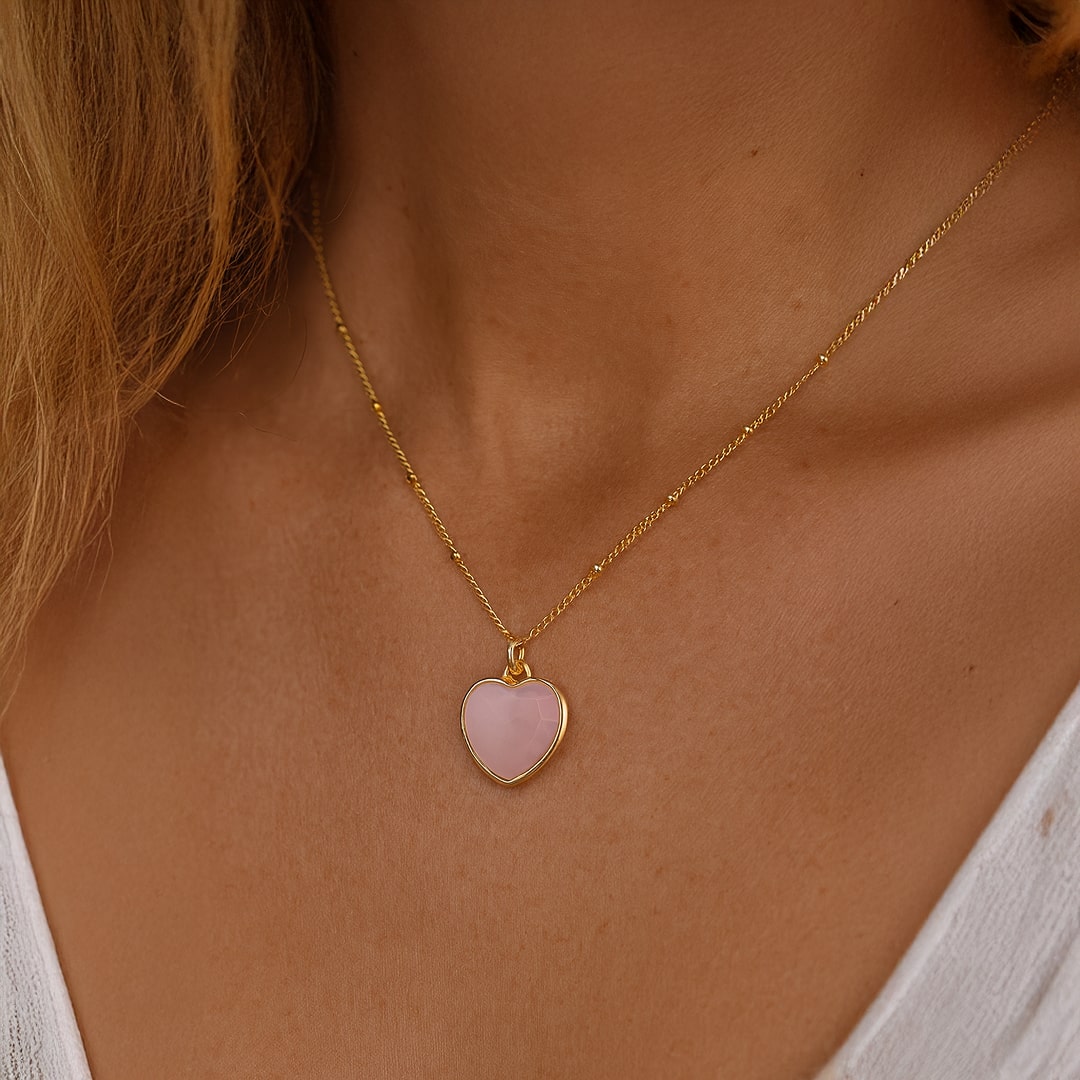 ATELIER-TIBET – Pendentif Coeur en Pierre Naturelle