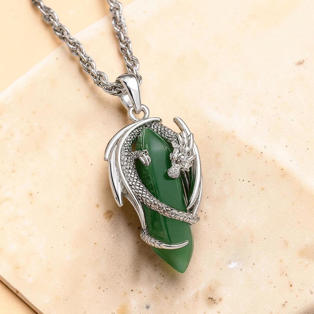 ATELIER-TIBET – Pendentif Dragon en Pierre Naturelle