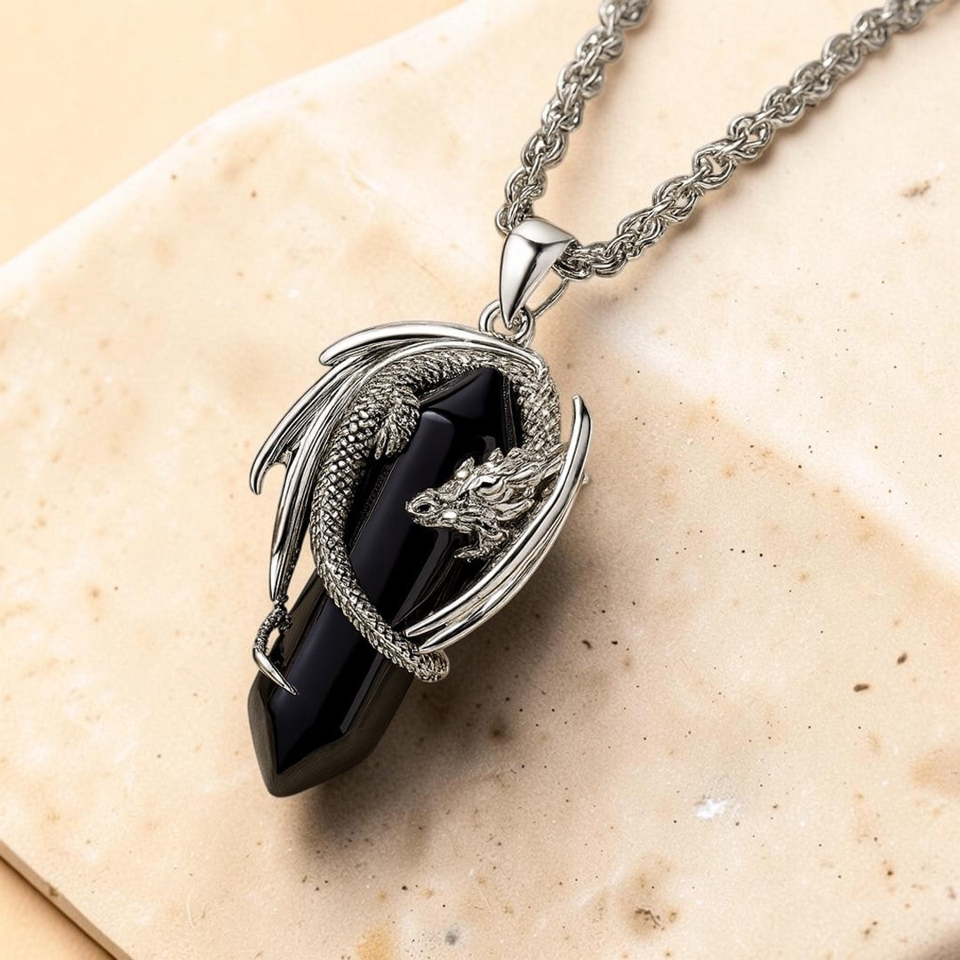 ATELIER-TIBET – Pendentif Dragon en Pierre Naturelle