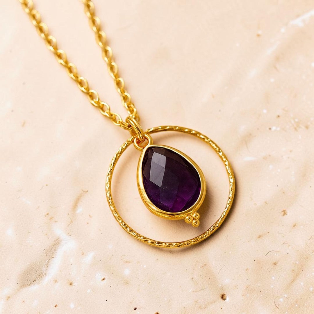 ATELIER-TIBET – Collier Cercle de Sérénité en Améthyste