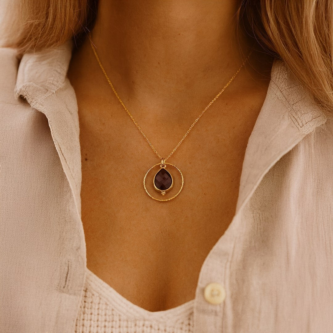 ATELIER-TIBET – Collier Cercle de Sérénité en Améthyste
