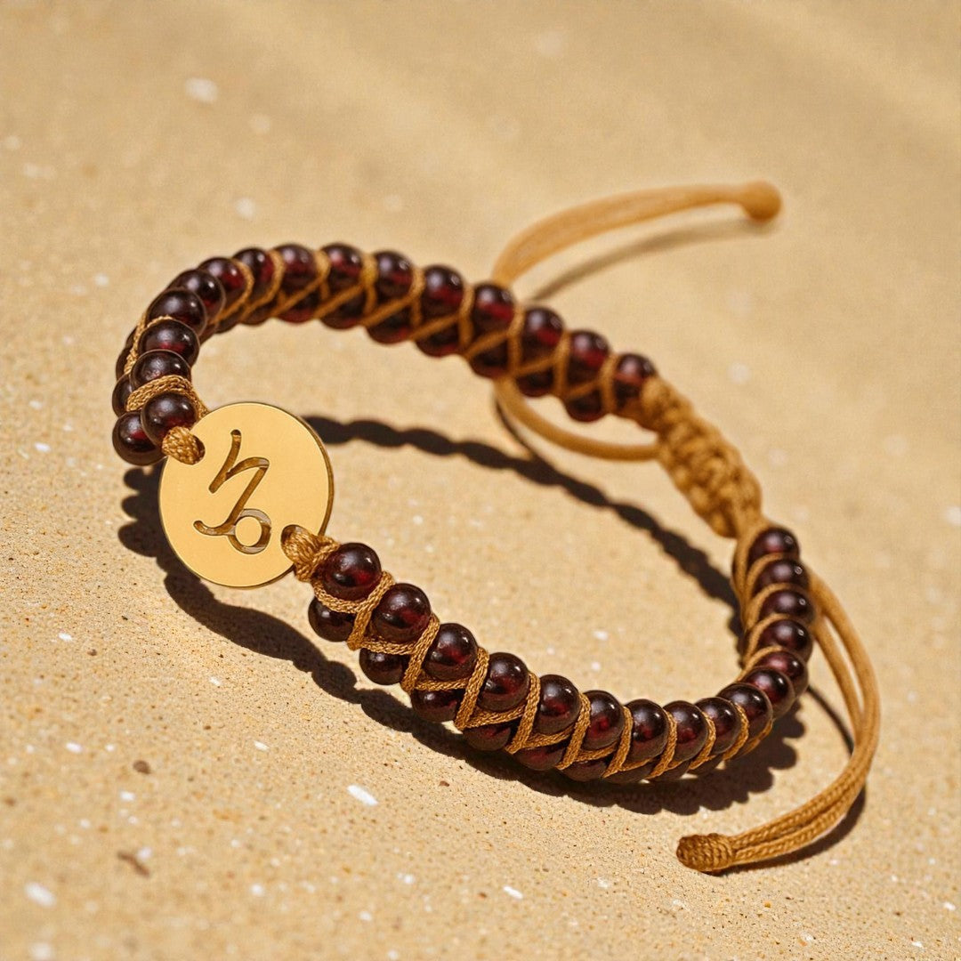 ATELIER-TIBET – Bracelet Tressé 12 Constellations en Pierres Naturelles