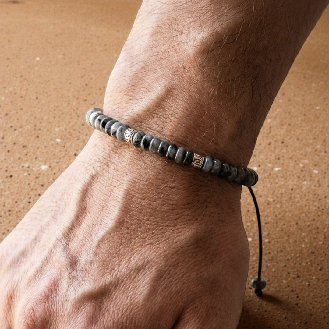 ATELIER-TIBET – Bracelet Force Intérieure en Larvikite