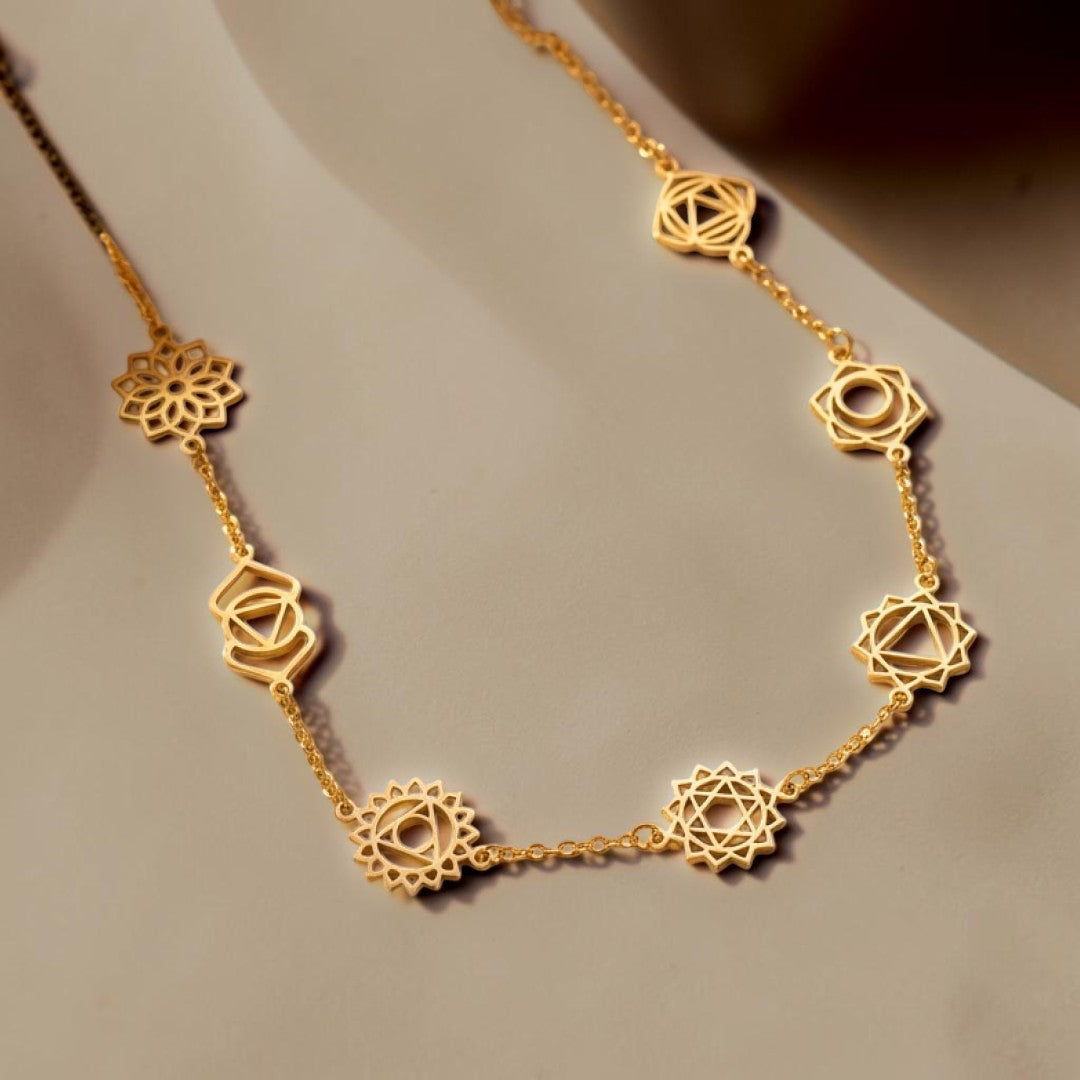ATELIER-TIBET – Collier 7 Chakras - Symboles Mystiques