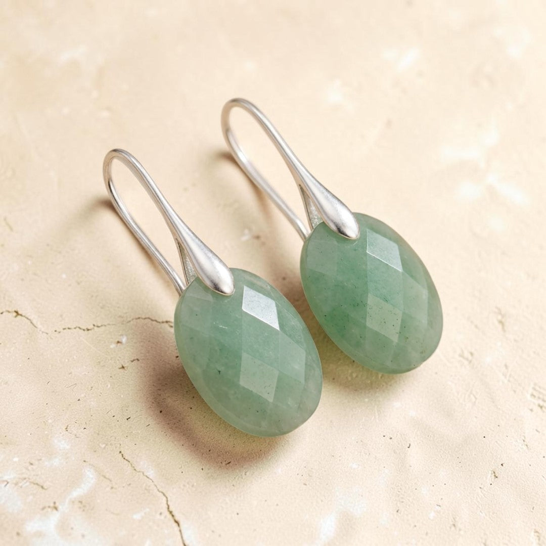 ATELIER-TIBET – Boucles d’Oreilles Elova en Pierre Naturelle