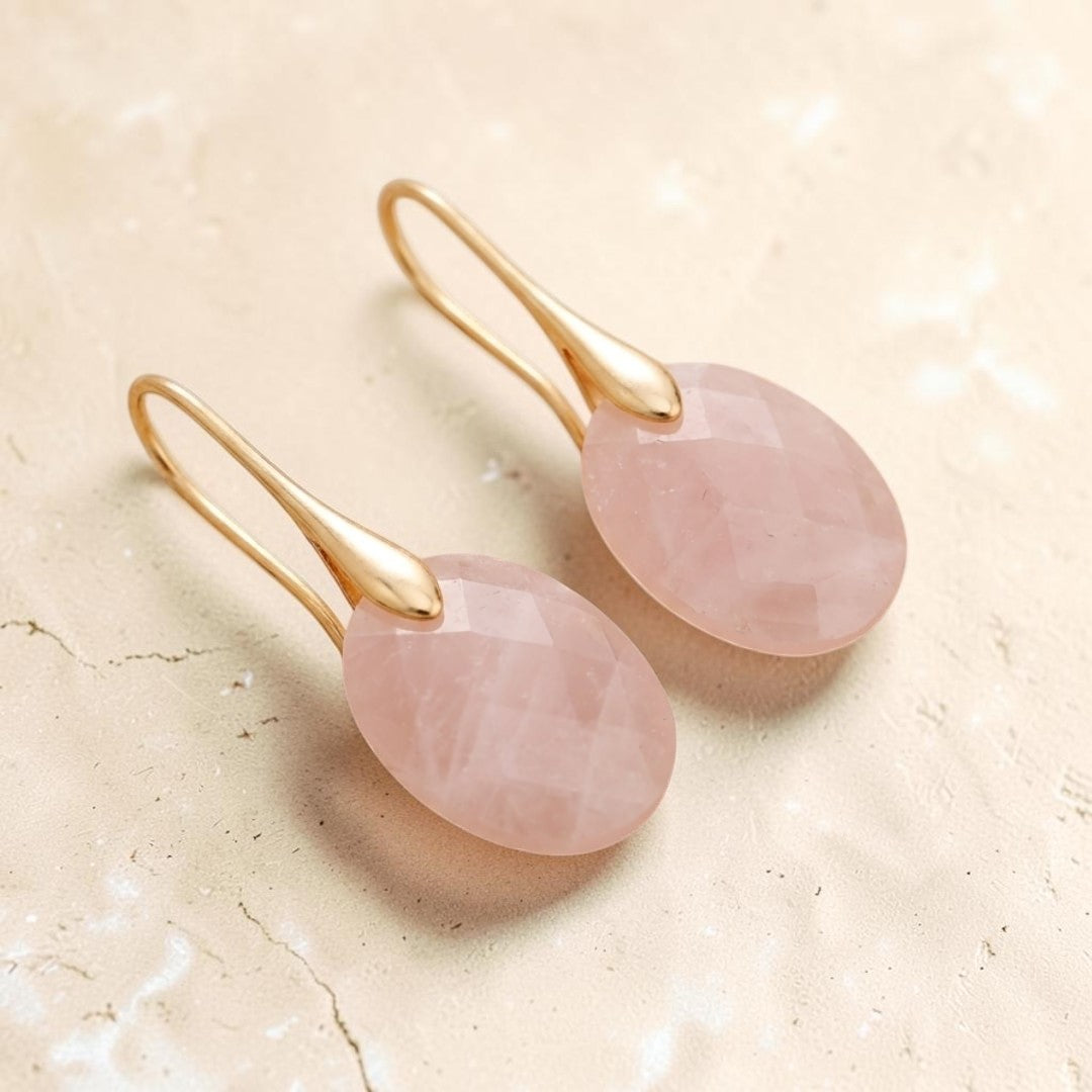 ATELIER-TIBET – Boucles d’Oreilles Elova en Pierre Naturelle
