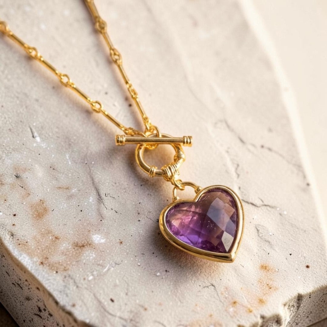 ATELIER-TIBET – Pendentif Sérénité du Cœur en Pierres Naturelles