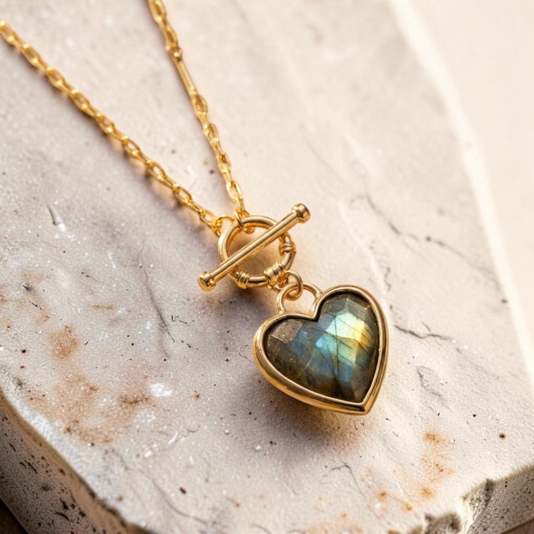 ATELIER-TIBET – Pendentif Sérénité du Cœur en Pierres Naturelles