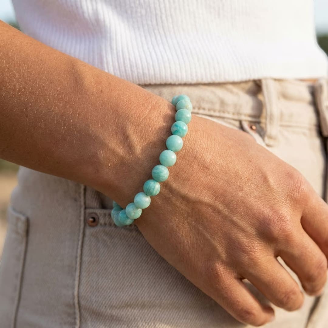 ATELIER-TIBET – Bracelet Océan Paisible en Amazonite