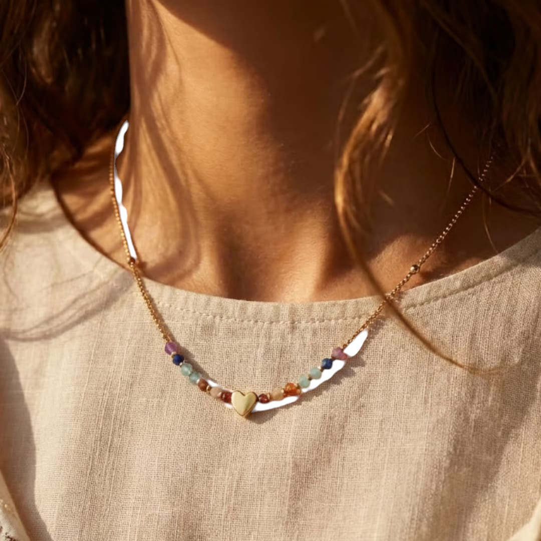 ATELIER-TIBET – Collier Chemin du Cœur – 7 Chakras