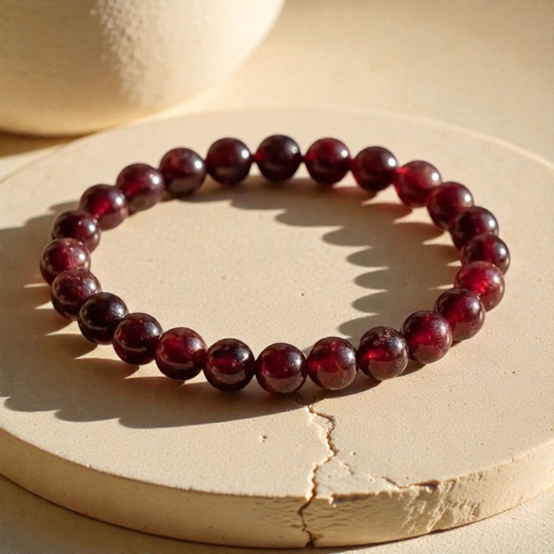 ATELIER-TIBET – Bracelet Force de Vie en Grenat Almandin