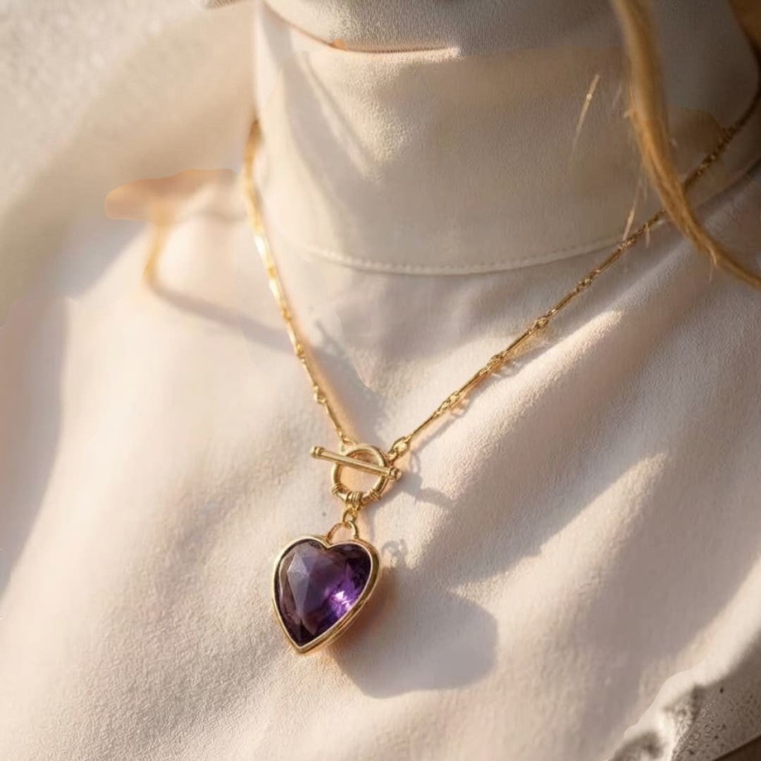 ATELIER-TIBET – Pendentif Sérénité du Cœur en Pierres Naturelles
