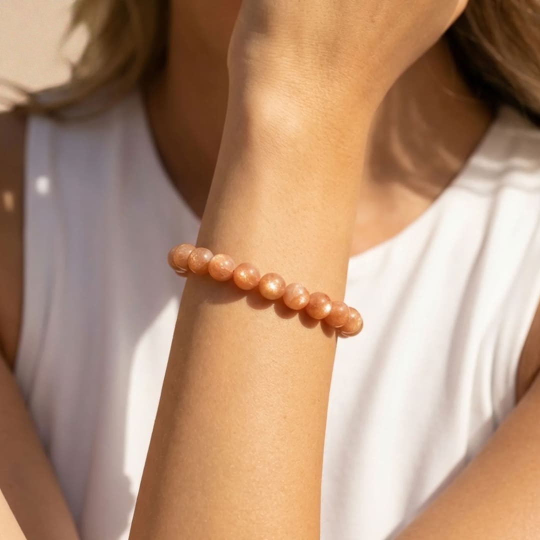 ATELIER-TIBET – Bracelet Joie de l'être en Pierre de Soleil