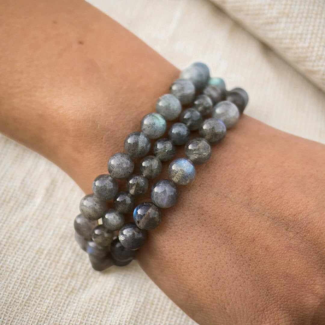 ATELIER-TIBET – Bracelet Bouclier de Protection en Labradorite