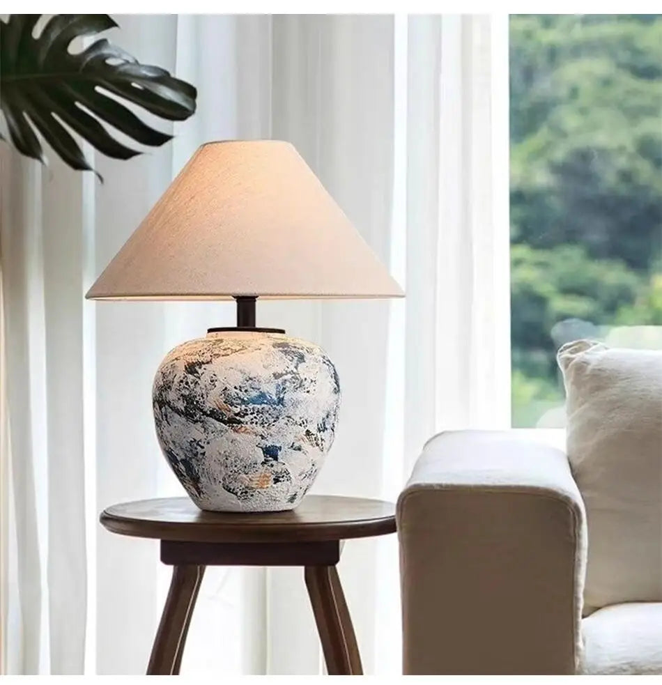 ATELIER-TIBET – Lampe Japonaise en Céramique Artisanale