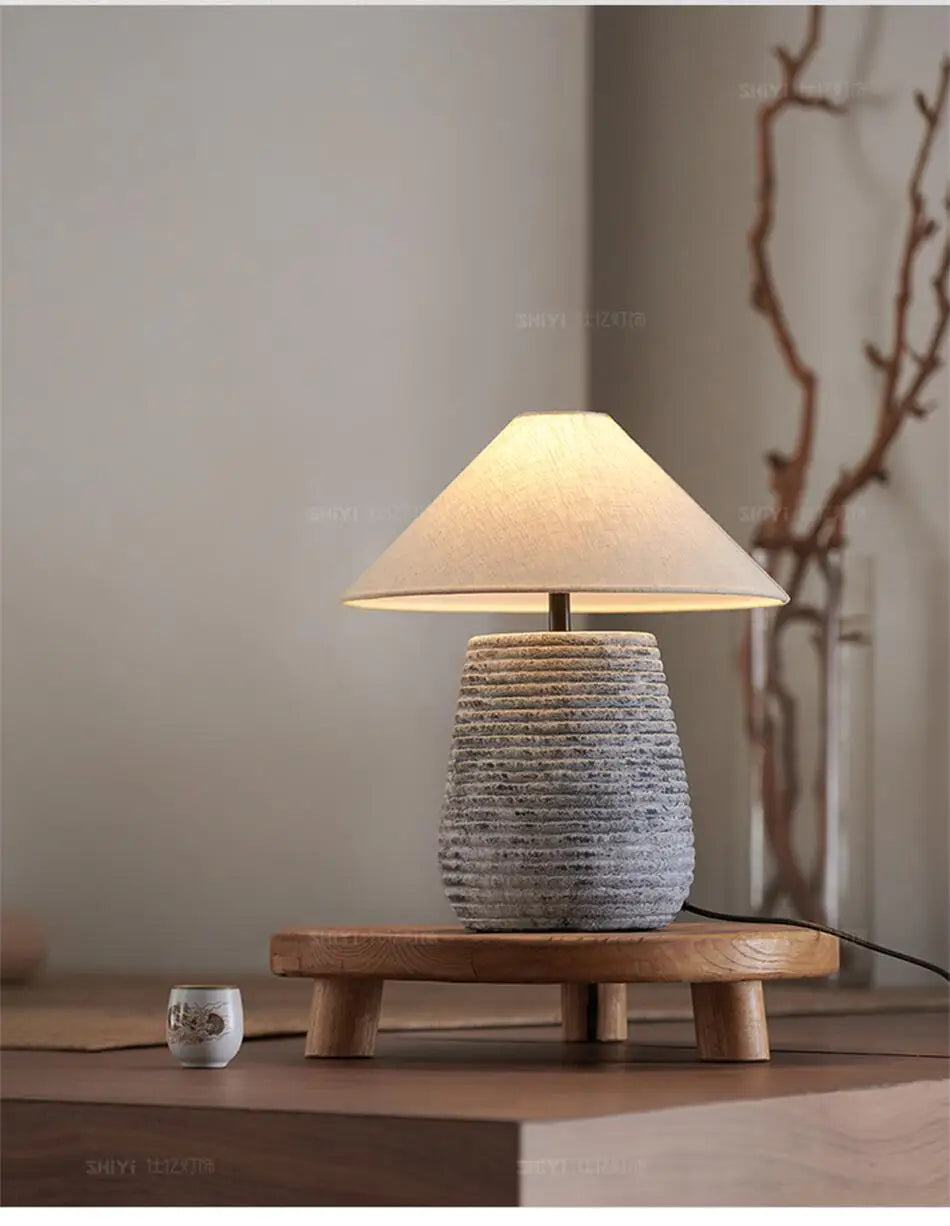 ATELIER-TIBET – Lampe Japonaise Originale en Céramique
