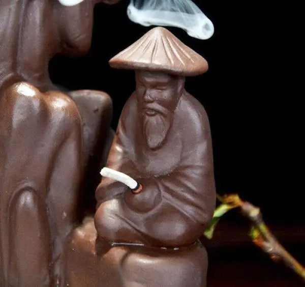 ATELIER-TIBET – Brûleur d’Encens Cascade Bouddha Paysage Zen