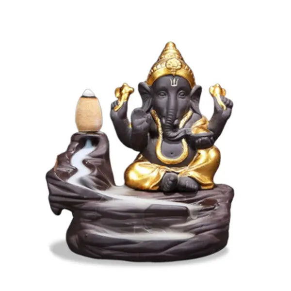 ATELIER-TIBET – Porte-Encens Cascade Divinité Ganesh