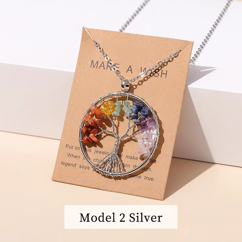 ATELIER-TIBET – Collier Arbre de Vie en Pierres Naturelles