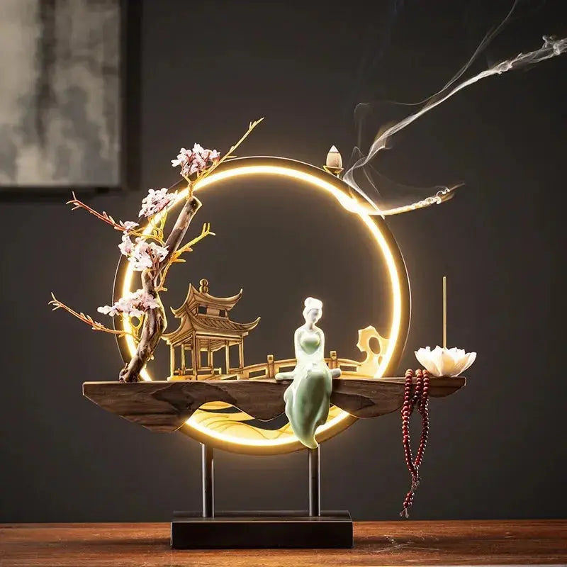 ATELIER-TIBET – Quiétude Intérieure · Porte-Encens Lumineux Zen