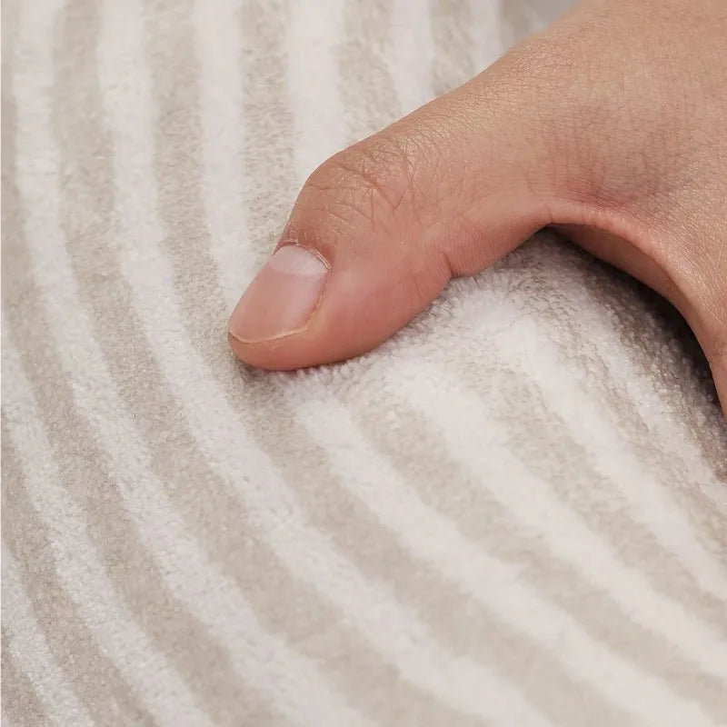 ATELIER-TIBET – Tapis Japonais Rayé en Relief Épaissi