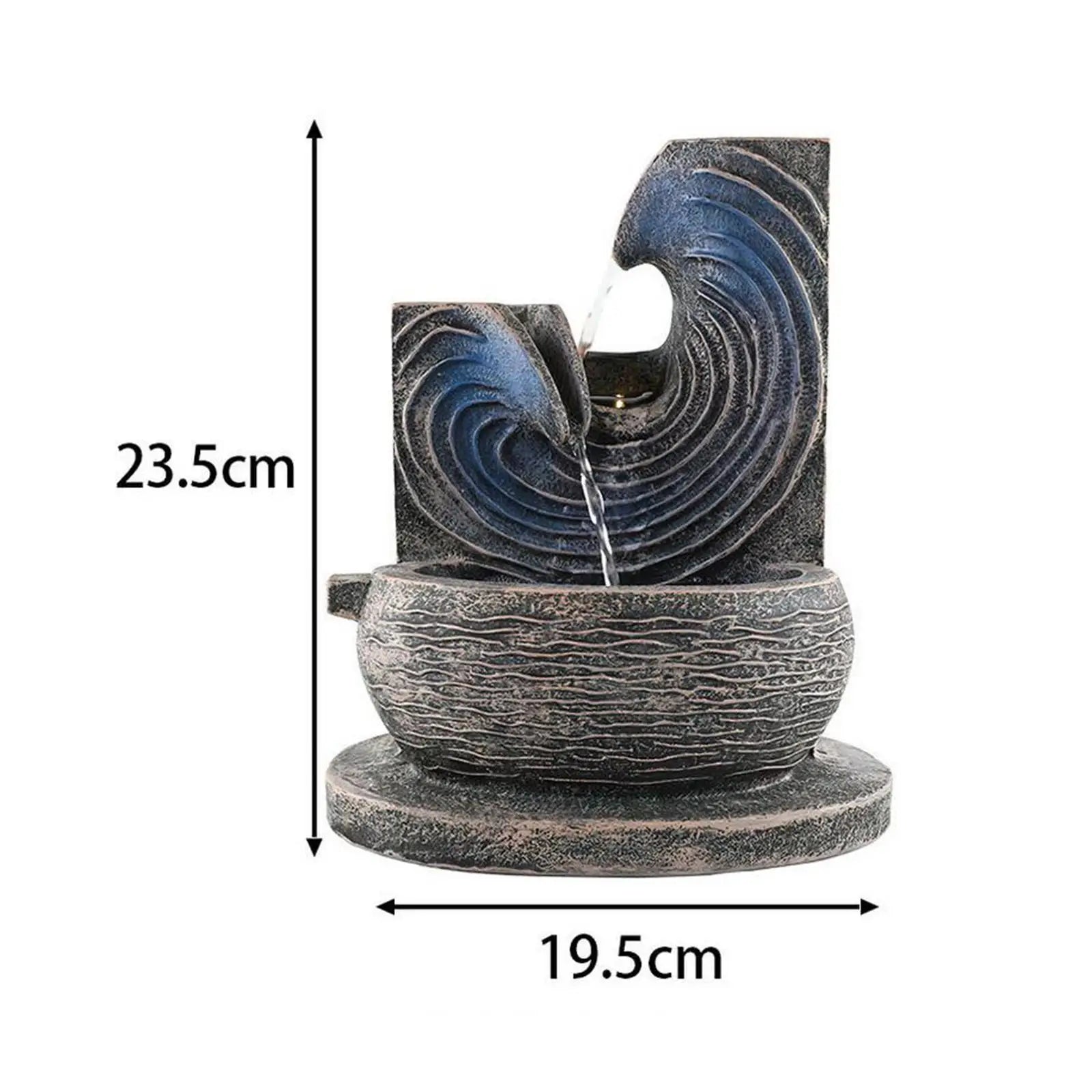 ATELIER-TIBET – Fontaine à Eau Décorative d’Intérieur Boule en Résine Sculptée