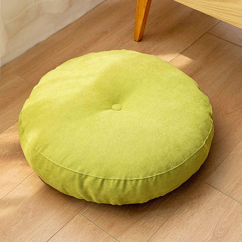 ATELIER-TIBET — Coussin Japonais de Sol Rond 47 cm | Confort Durable & Esprit Zen
