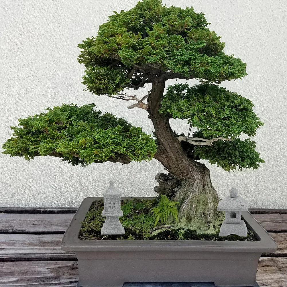 ATELIER-TIBET Statue Japonaise Mini Pagode en Pierre | Décoration Zen Intérieur & Jardin
